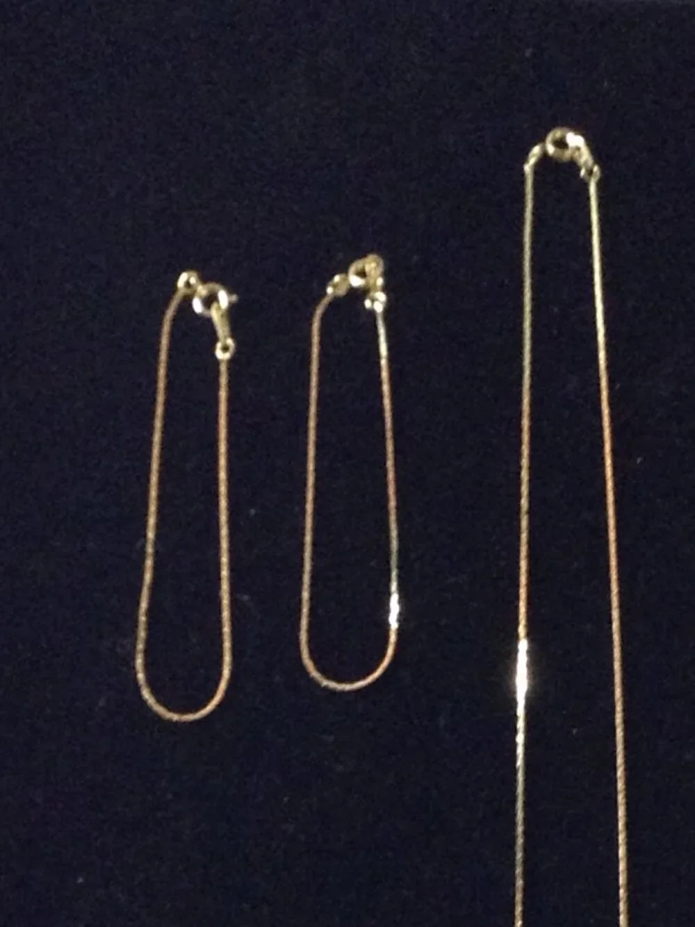 NWOT 2 Bracelets/1 Necklace Goldtone Costume Jewelry Kidcore Great Gift for kids - Picture 2 of 3